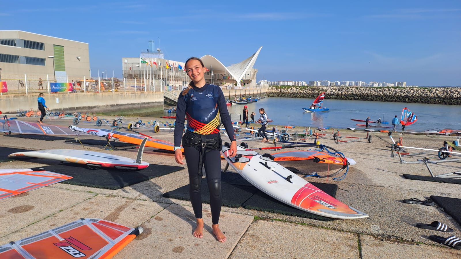 Adela García Tonda compite con la Selección Valenciana en la Copa de España de Techno en Cádiz