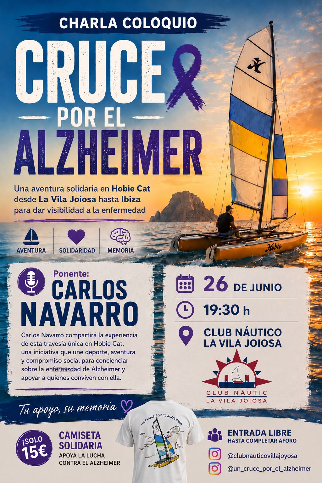 “Cruce por el Alzheimer”, una travesía solidaria que une deporte, memoria y compromiso social